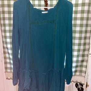 Women’s Maurices Long Sleeve Green Blouse
